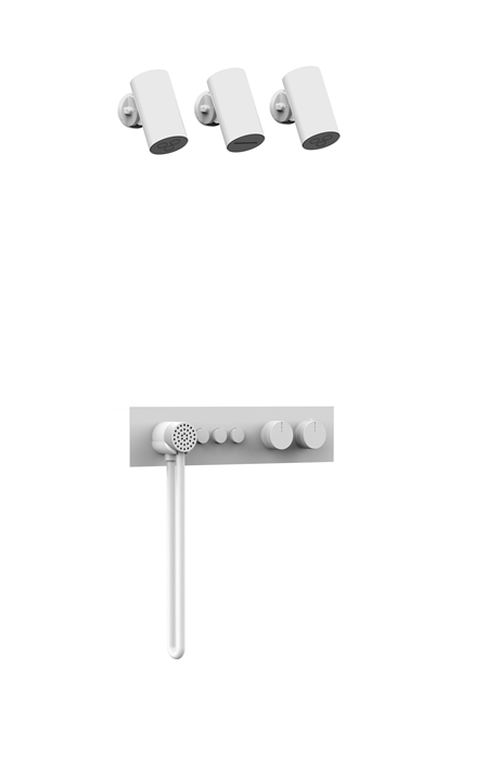 Matt Black Thermostatic Shower