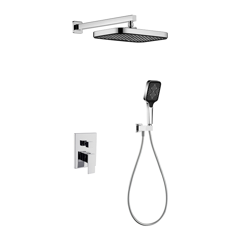 Black Concealed Shower Set