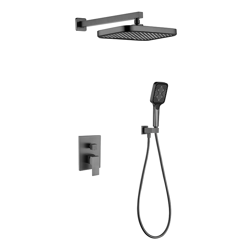 Black Concealed Shower Set
