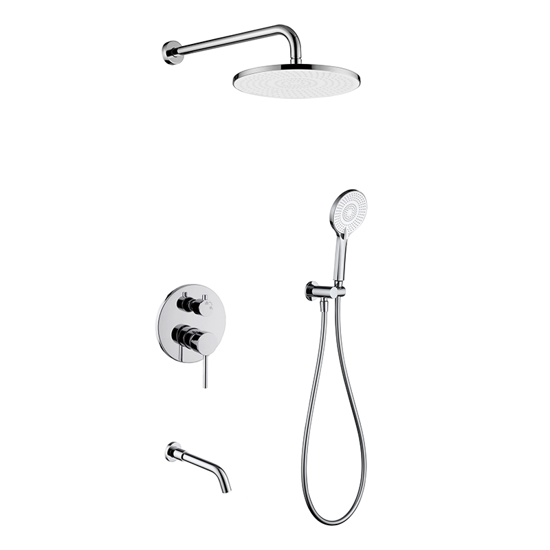 Brushed Brass Concealed Shower Set