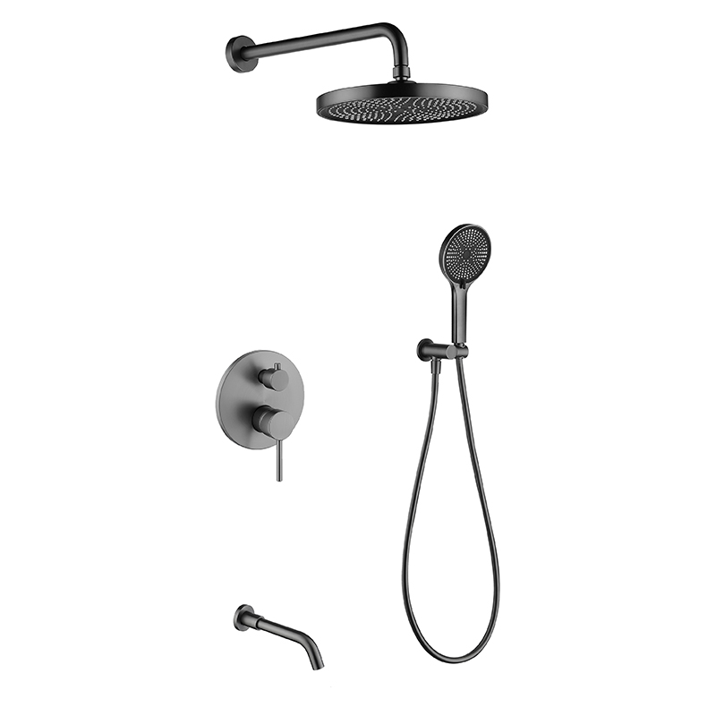 Brushed Brass Concealed Shower Set