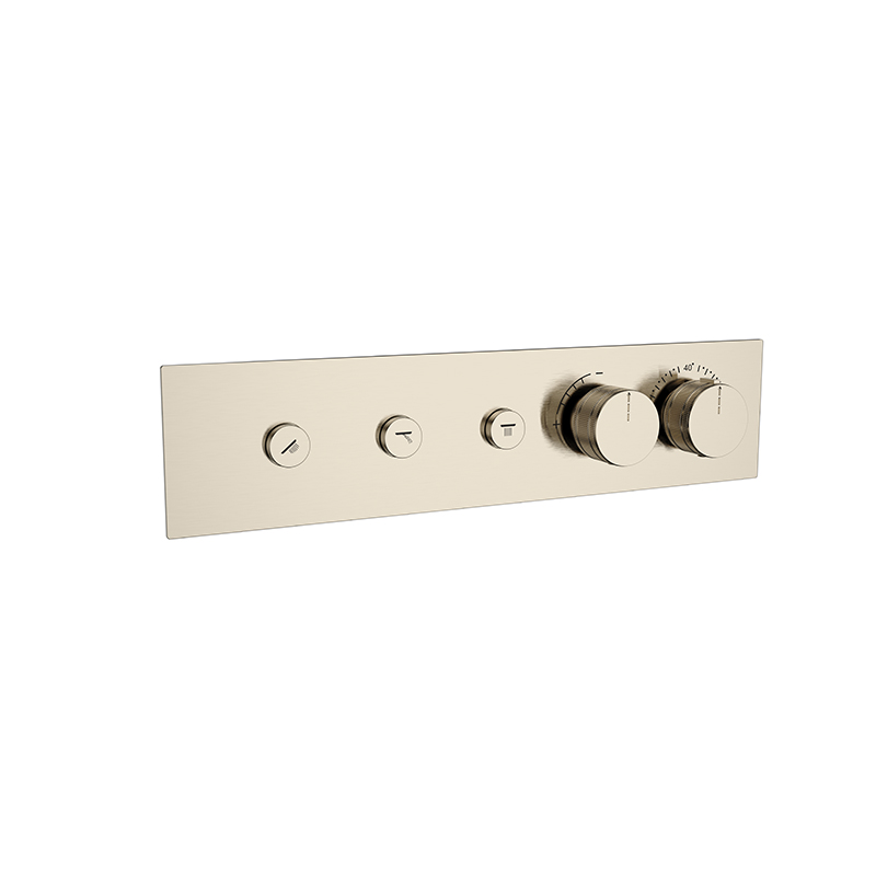 Black Thermostatic Shower Concealed
