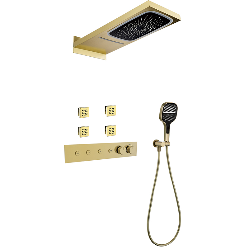 Black Concealed Shower