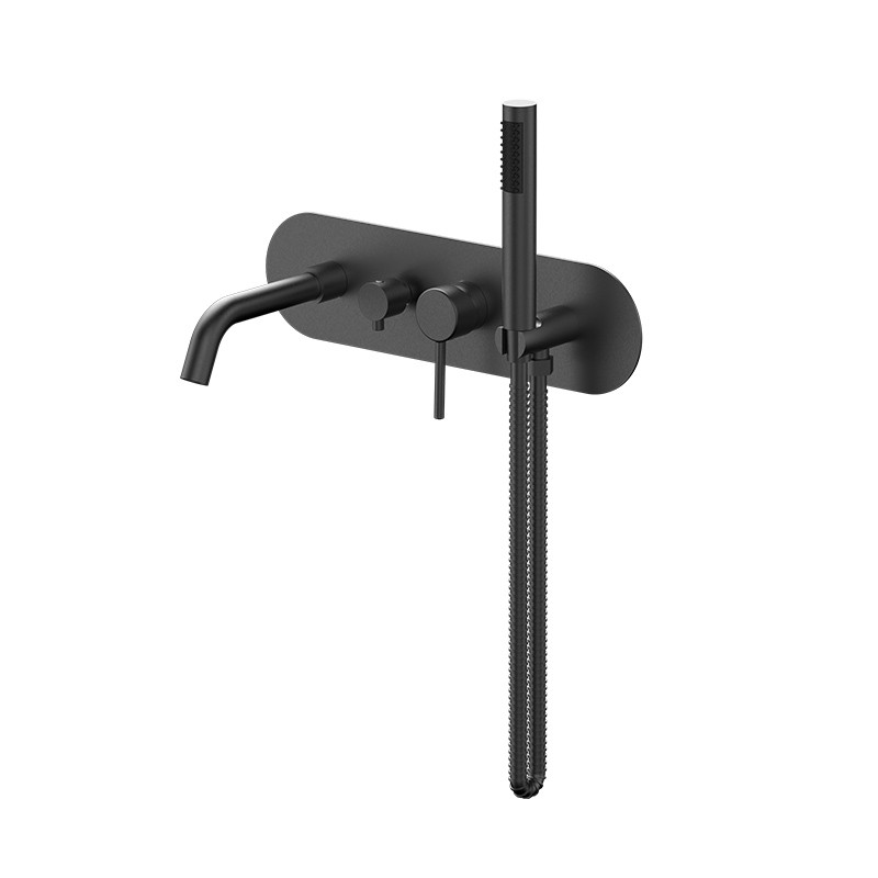 Wall Mounted Tub Faucet With Hand Shower
