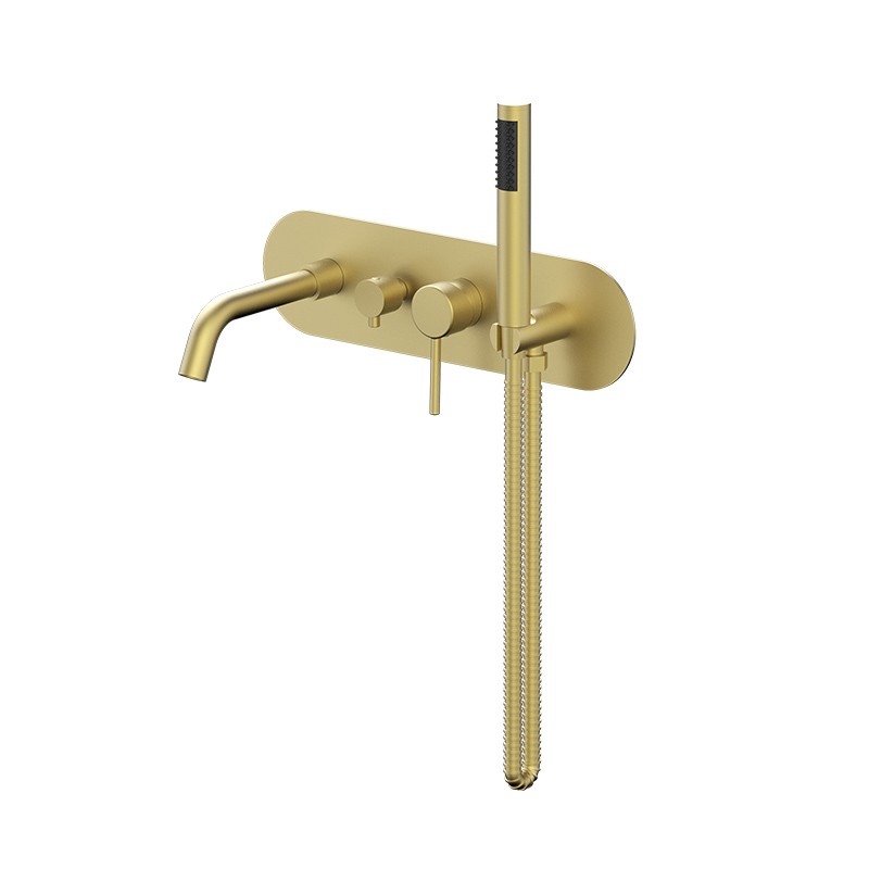 Wall Mounted Tub Faucet With Hand Shower