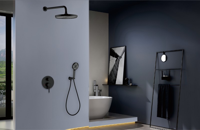 Gold Concealed Shower Set