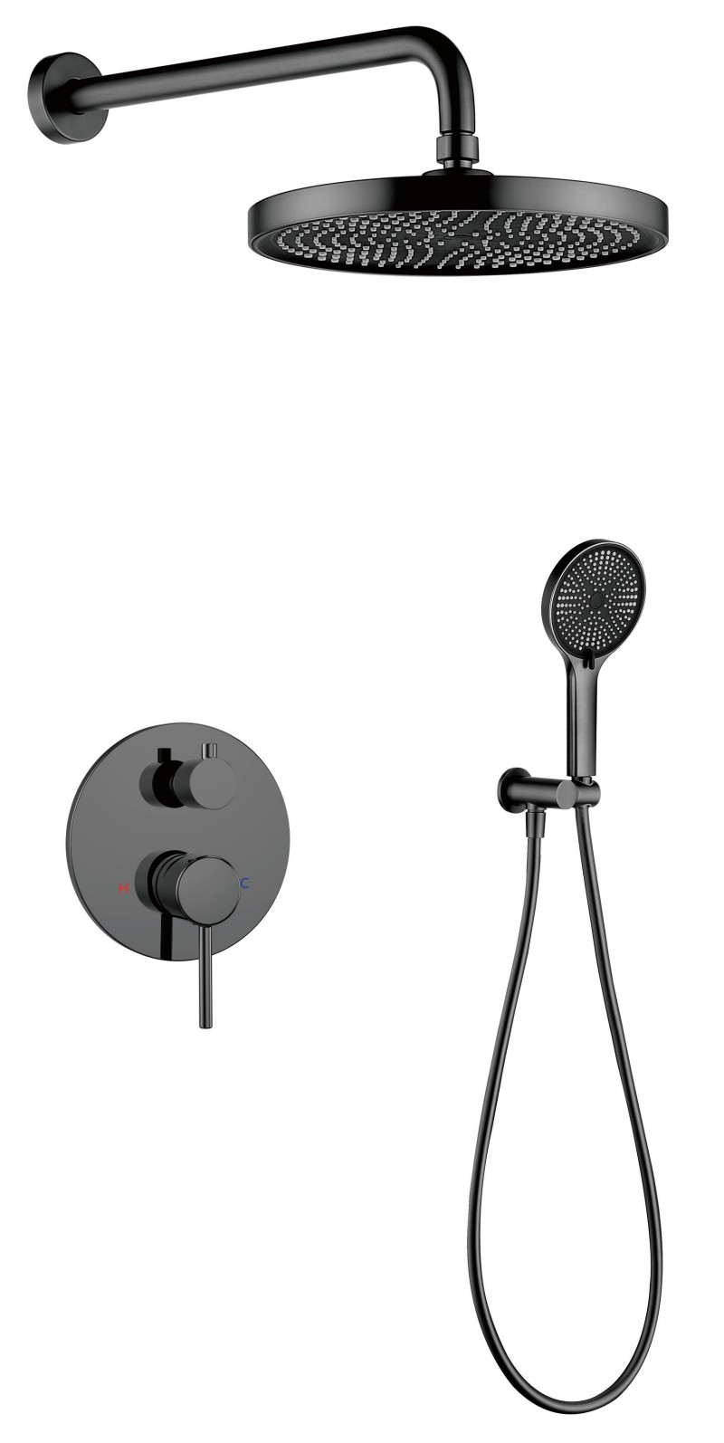 Gold Concealed Shower Set