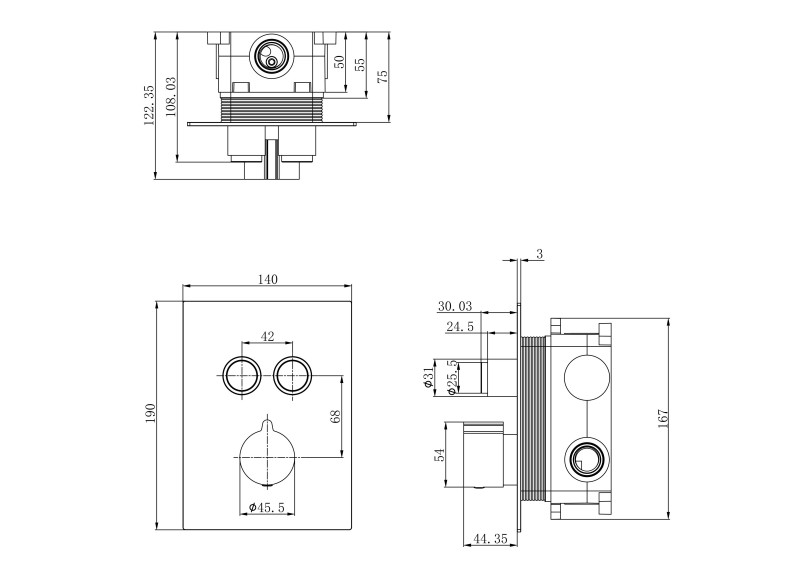 Wall Mounted Shower System