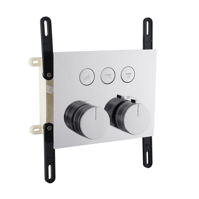 Bath Shower Mixer Set for Square Taps