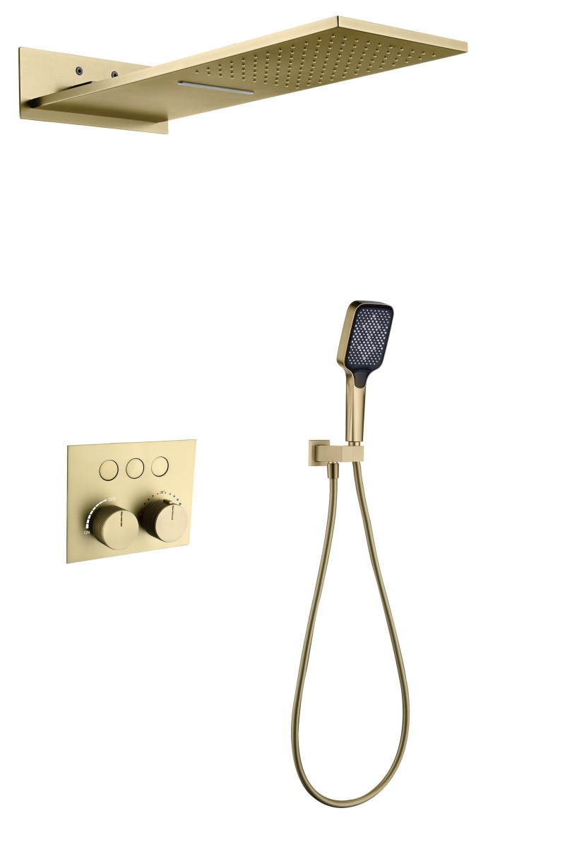 Bath Shower Mixer Set for Square Taps