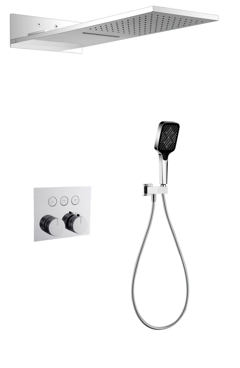 Bath Shower Mixer Set for Square Taps