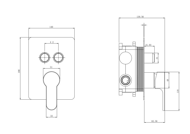 Shower Faucet With Pressure Control
