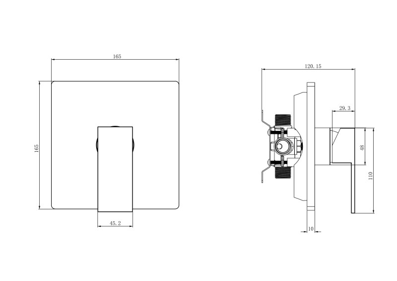 Pressure Balance Shower Faucet